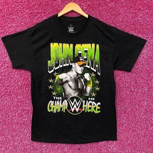 WWE John Cena The Champ is Here Graphic T-Shirt Large